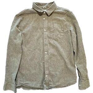 Prana Hemp/cotton Button Up Adults Men’s Shirt Tan